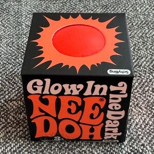 Needoh Schylling Glow-In-The-Dark Ball - Orange NIB AUTHENTIC
